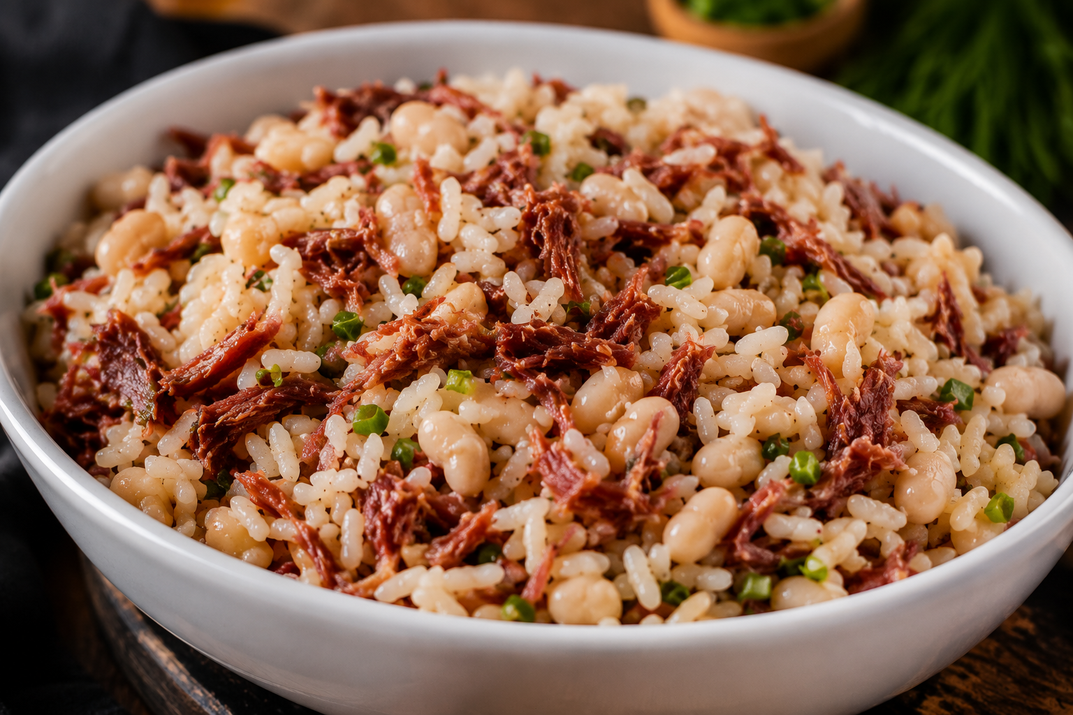 Baião de Dois com Carne Seca da Jô
